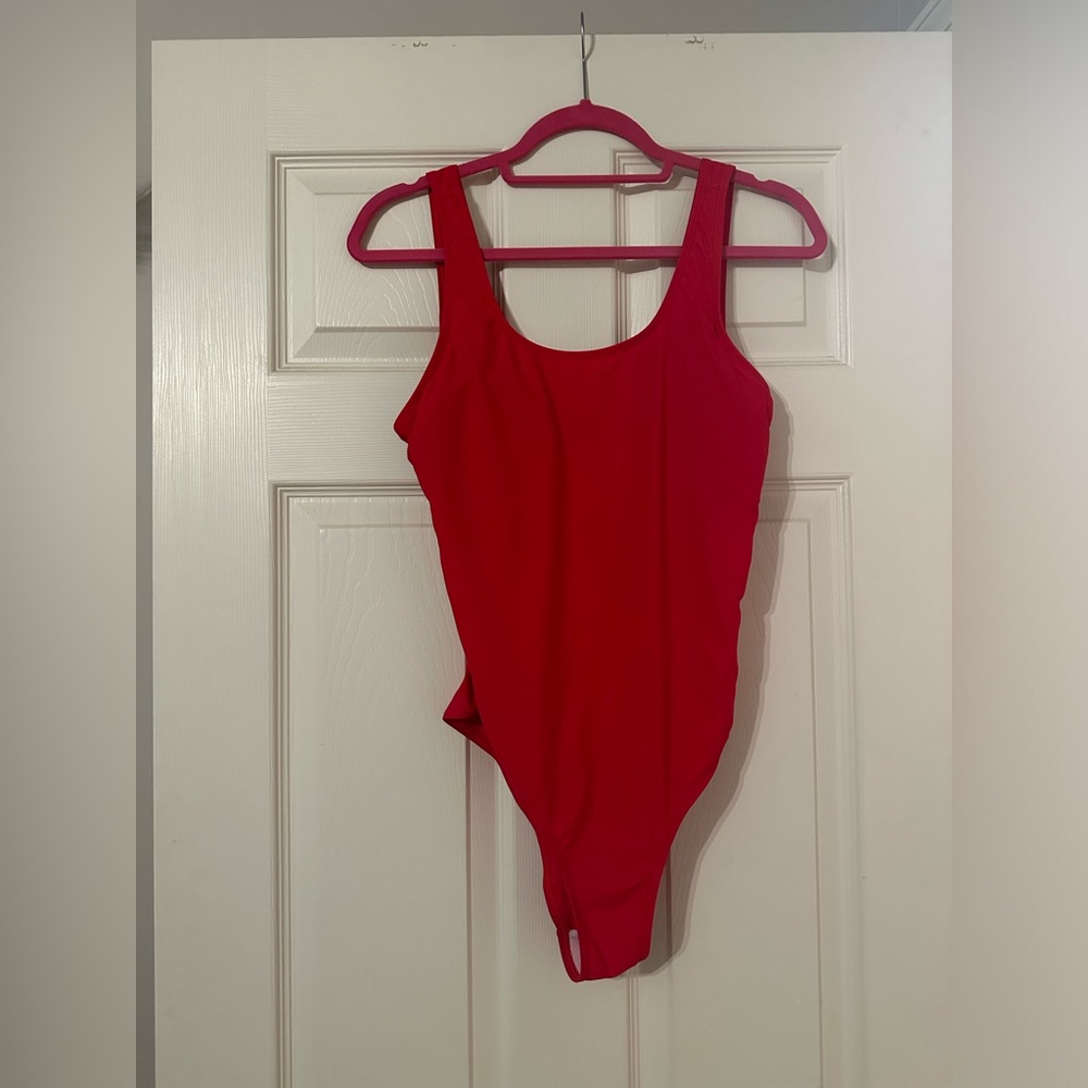 Red One Piece Swimsuit